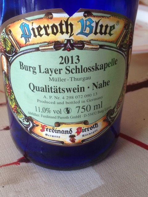 Pieroth Blue Burg Layer Schlosskapelle Müller-Thurgau