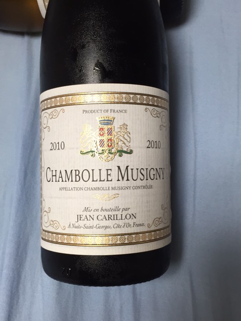 ワイン Chambolle Musigny 2010 Jean Carillon Jean Carillon Chambolle Musigny | Vivino US