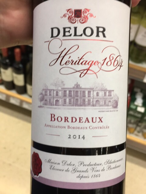 Delor Héritage 1864 Bordeaux Rouge | Vivino English