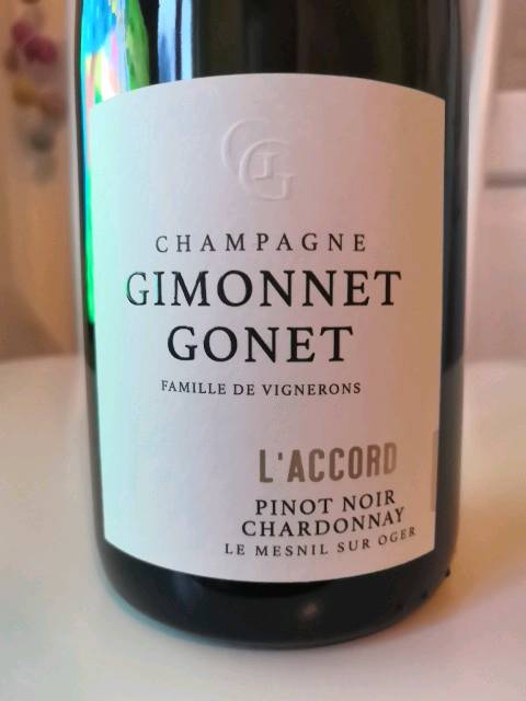 Gimonnet Gonet L Accord Pinot Noir Chardonnay Champagne Grand Cru Le Mesnil Sur Oger Vivino