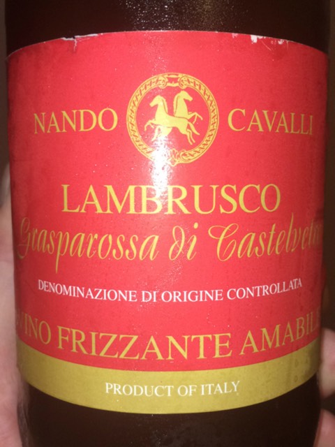 Nando Cavalli Cavalli Frizzante Lambrusco Crasparossa di Castelvet