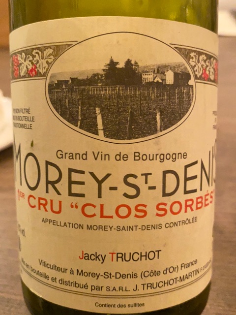 抜栓済 ジャッキートルショー Morey-St-Denis 1997 抜栓済 ジャッキー