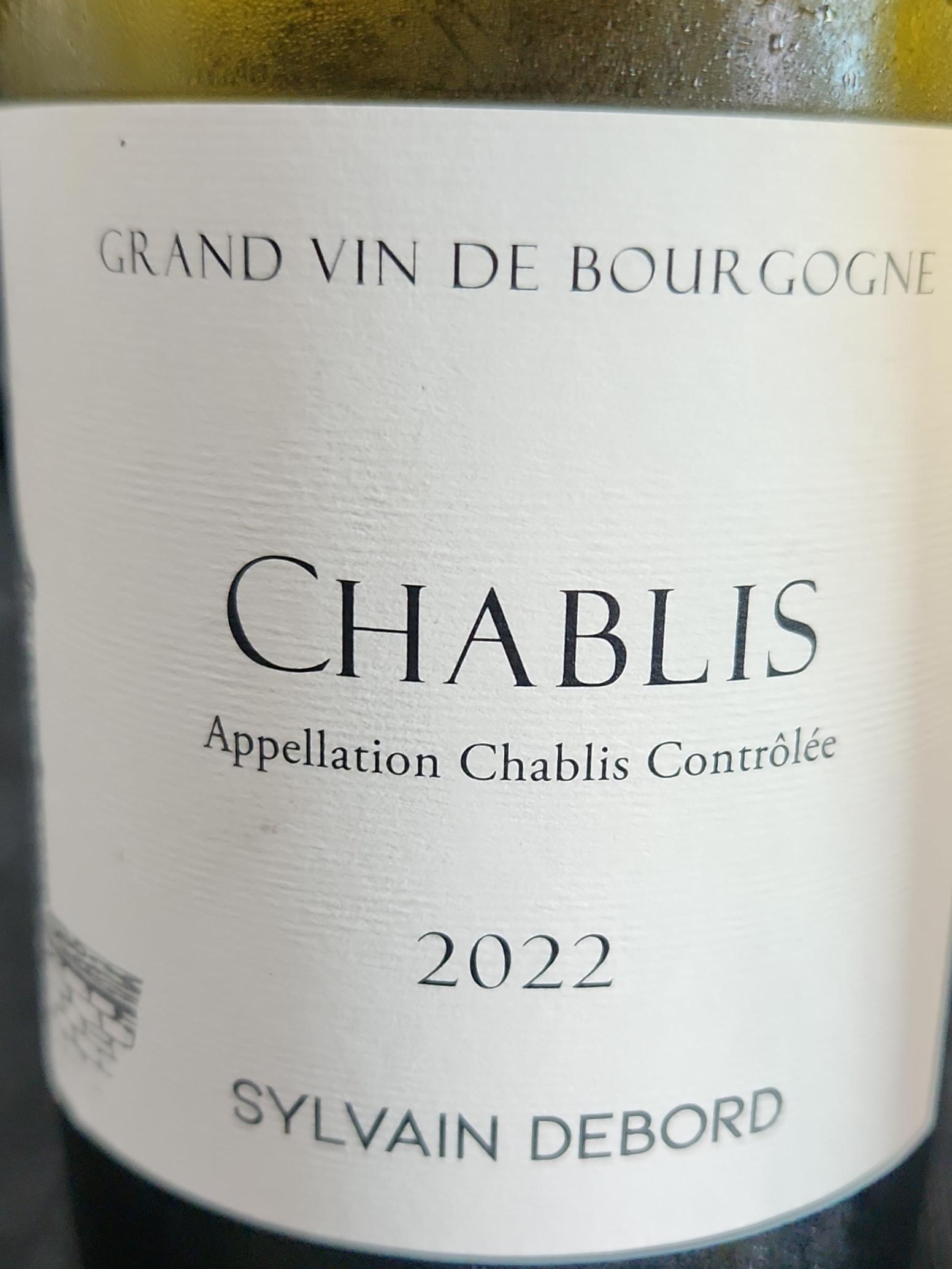 SYLVAIN DEBORD シャブリ 2022 750ML Sylvain Debord Chablis | Vivino 日本語