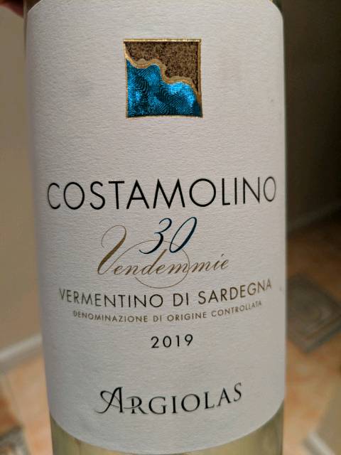 Costamolino 30 Vendemmie Vermentino di Sardegna