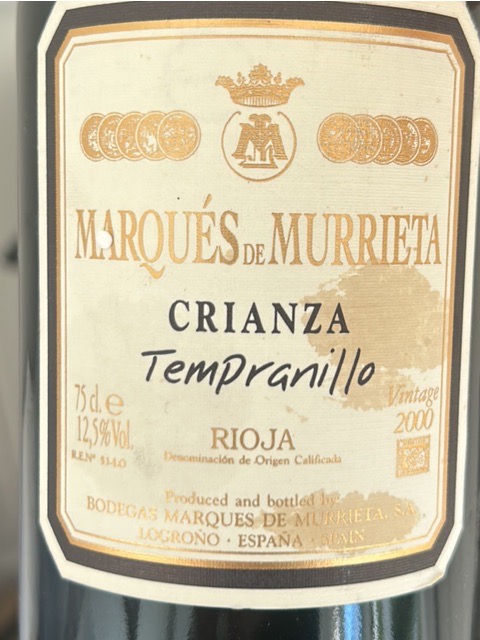 Tempranillo Rioja Crianza