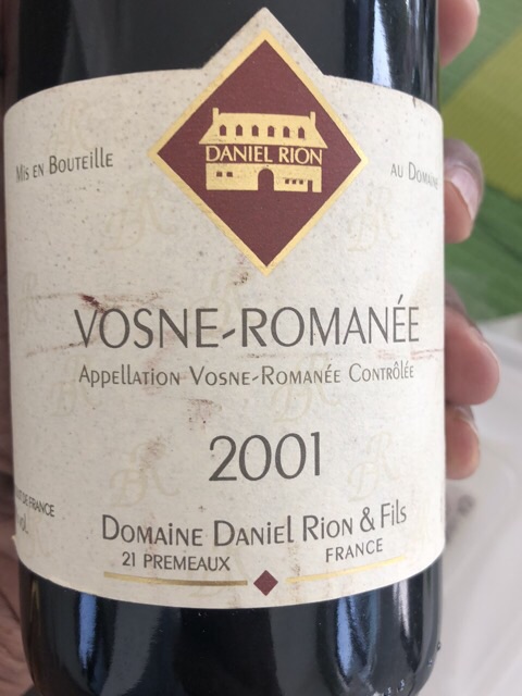 2015年Daniel Rion & Fils Vosne-Romanée 2015年Daniel Rion & Fils