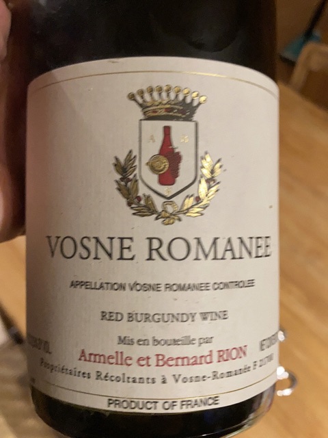 Domaine Armelle et Bernard Rion Vosne Romanee | Vivino English