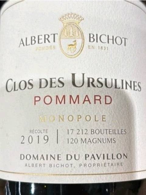 希少古酒 Bichot Pommard 1983 Albert Bichot Clos des Ursulines Monopole Pommard | Vivino US
