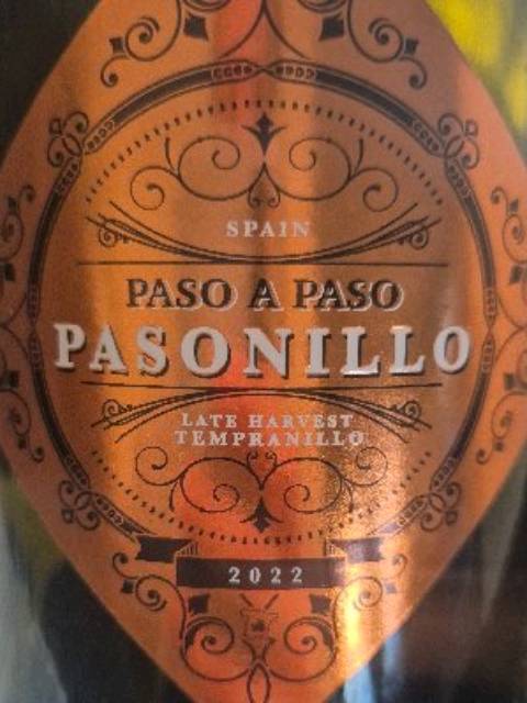 Paso a Paso Pasonillo Late Harvest Tempranillo