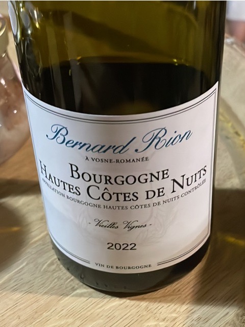 Bernard Rion Vieilles Vignes Bourgogne Hautes-Côtes de Nuits