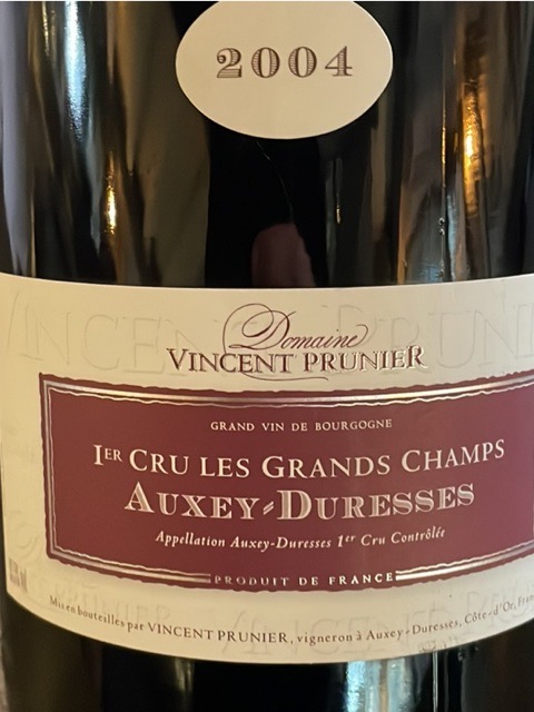 【ワイン】Auxey-Duresses 、Chablis Premier Cru オークセイ デュレス プルミエ クリュ 一級 レ エキュソー 1995