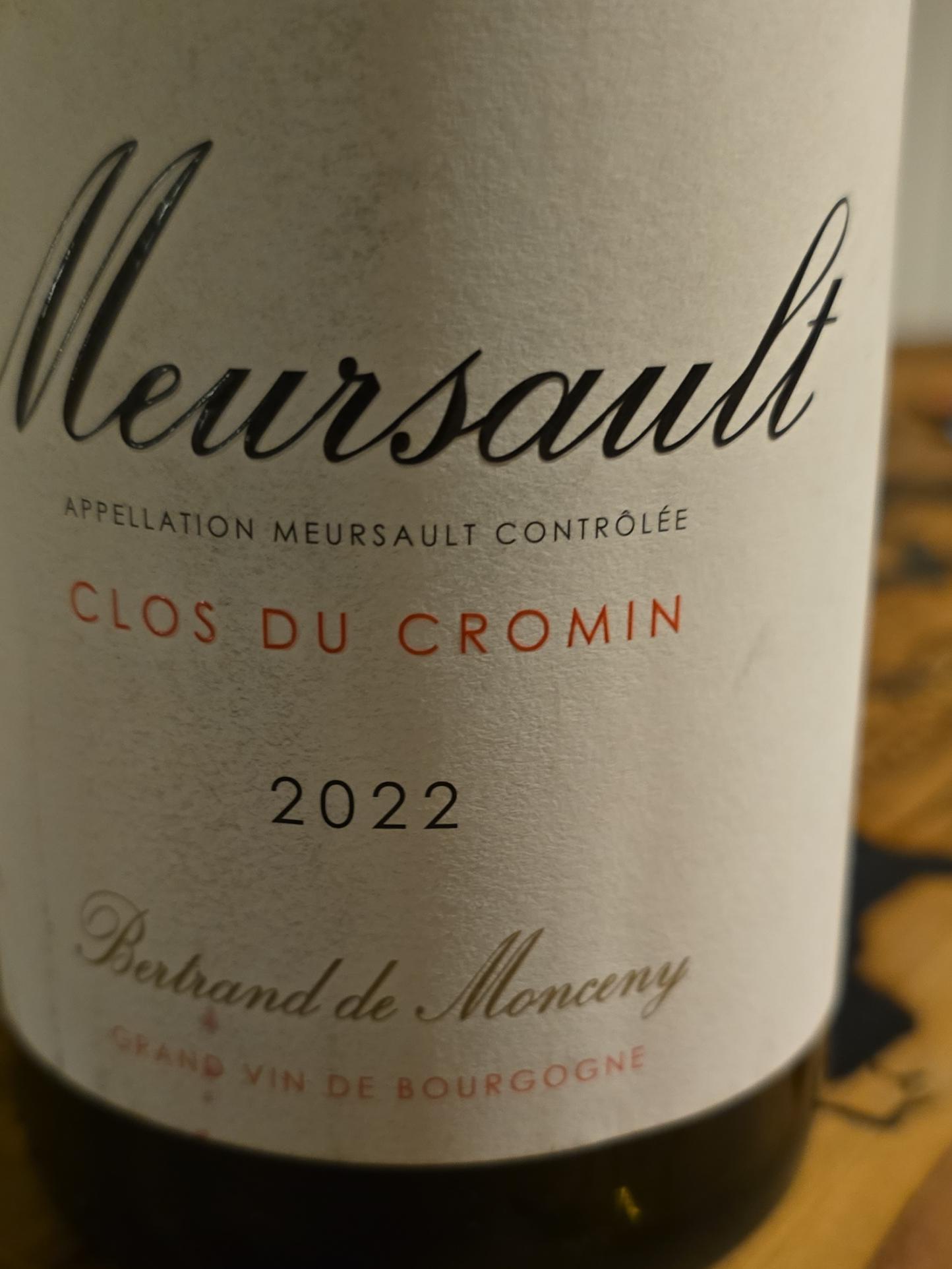 Bertrand de Monceny Clos du Cromin Meursault | Vivino English
