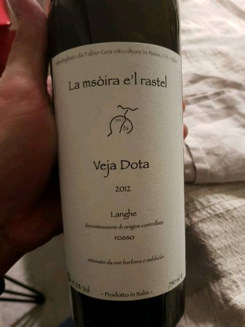 Fabio Gea La Msòira e'l Rastel Veja Dota Langhe Rosso | Vivino English