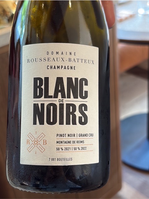 ROUSSEAUX BATTEUX GRAND CRUルソーバトー Rousseaux-Batteux - Blanc de Noirs Grand Cru - Buveur de vin