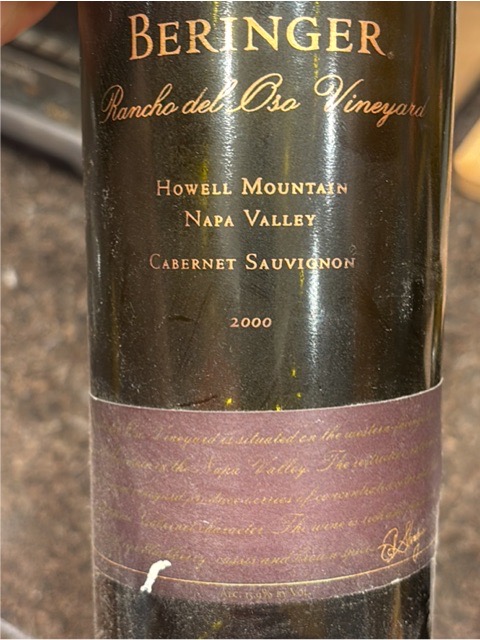 Single Vineyard Rancho del Oso Cabernet Sauvignon