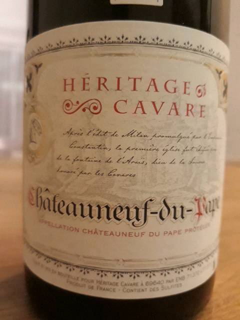 18 Heritage Cavare Chateauneuf Du Pape Vivino