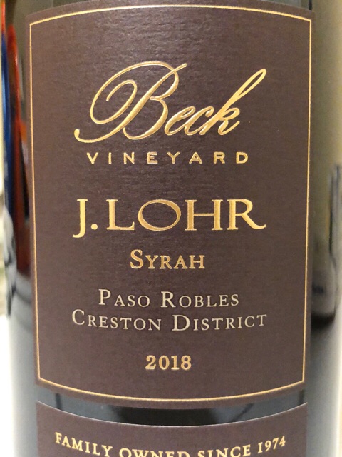 Beck Vineyard Syrah