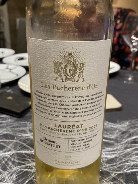 Les Pacherenc d'Or Lauréat
