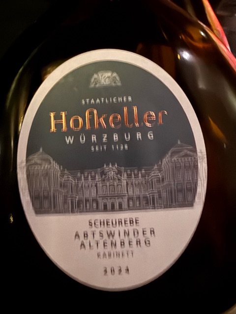 Staatlicher Hofkeller Abtswinder Altenberg Scheurebe Kabinett
