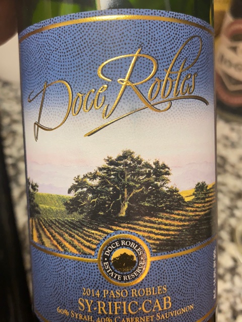 Red Wine Sextant Cabernet Sauvignon Paso Robles 2017 Doce Robles