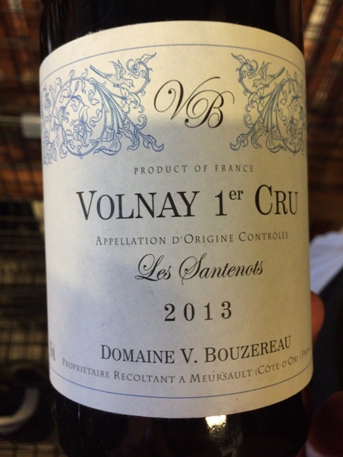 Vincent Bouzereau Volnay Les 1er Cru Santenots | Vivino 日本語