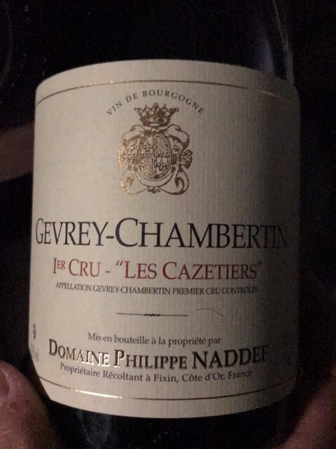 Domaine Philippe Naddef Gevrey-Chambertin 1er Cru 'Les Cazetiers
