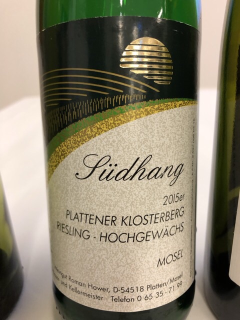 Roman Hower Südhang Plattener Klosterberg Riesling Hochgewächs