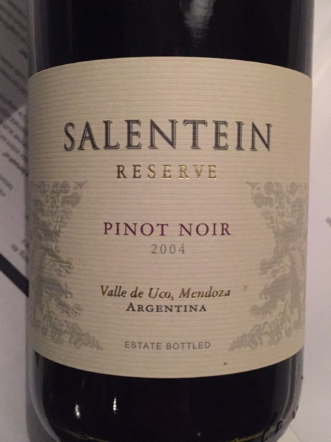 bodegas salentein portillo pinot noir 2004 wine info bodegas salentein portillo pinot noir 2004 wine info