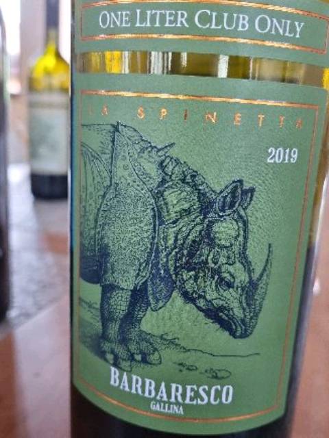 One Liter Club Only Barbaresco Gallina