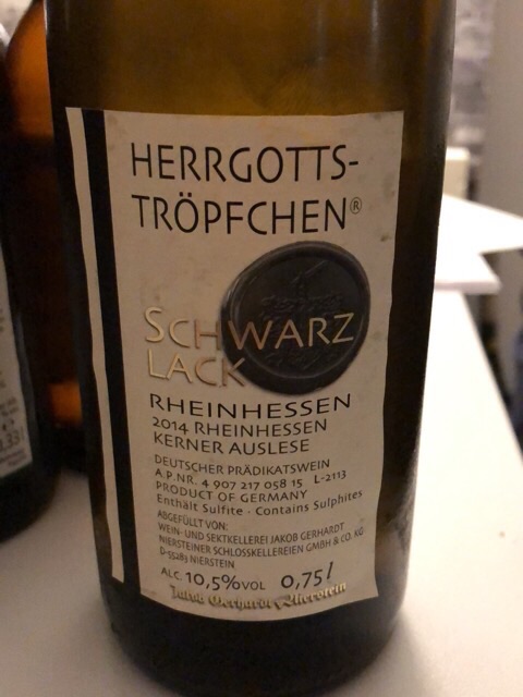 Jakob Gerhardt Schwarz Lack Herrgottströpfchen Kerner Auslese