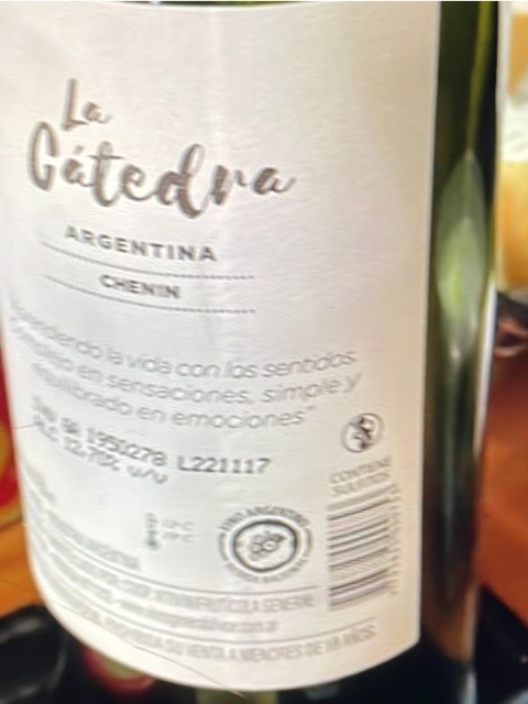 LA CATEDRA BLANCO CHENIN 6X750 - alternate view