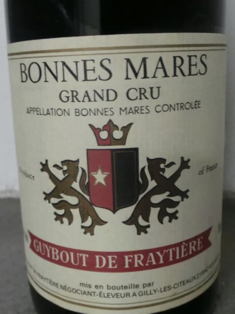 Guybout de Fraytière Bonnes-Mares Grand Cru | Vivino English