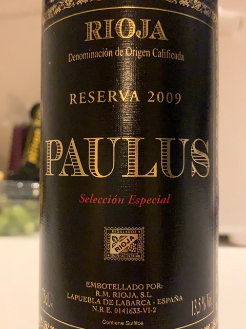 Paulus Reserva Selección Especial 2003 wine label