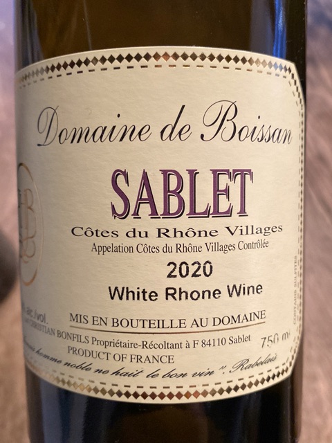 Domaine de Boissan Côtes-du-Rhône-Villages 'Sablet' Blanc | Vivino