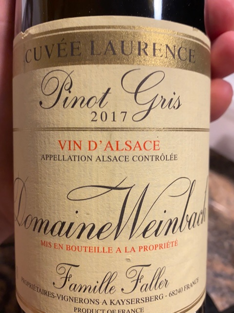 Domaine Weinbach Pinot Gris Alsace Cuvée Laurence | Vivino 日本語