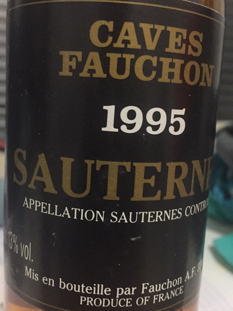 1995 Fauchon Sauternes Vivino