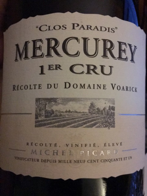 Michel Picard Mercurey 1er Cru 'Clos de Paradis' | Vivino 日本