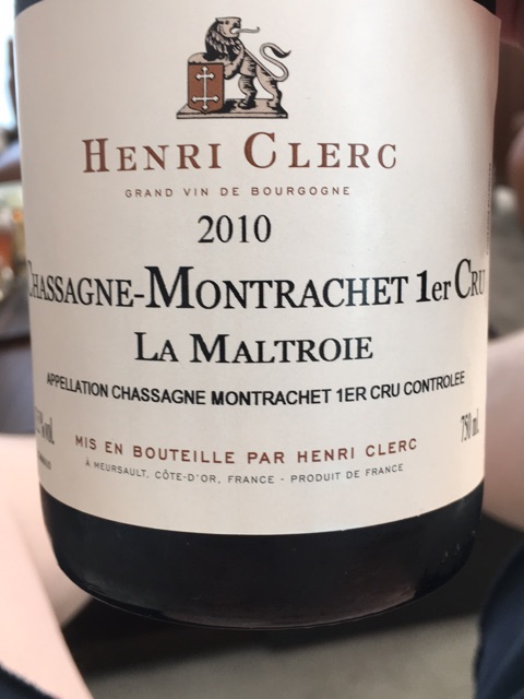 Henri Clerc Chassagne-Montrachet 1er Cru 'La Maltroie' | Vivino
