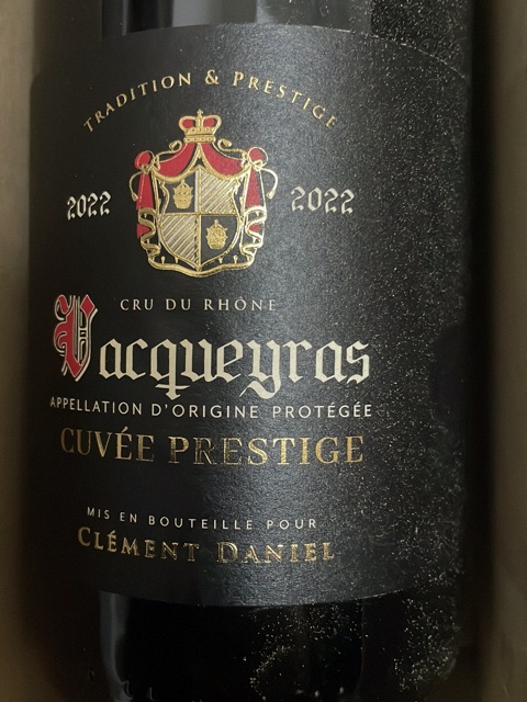 Clément Daniel Cuvée Prestige Vacqueyras | Vivino English