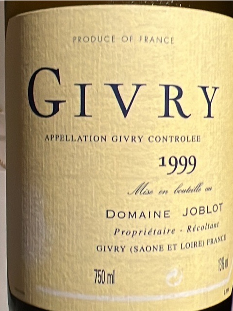 ジブリープルミエクリュ1999 ジブリープルミエクリュ1999 Joblot Givry | Vivino 日本