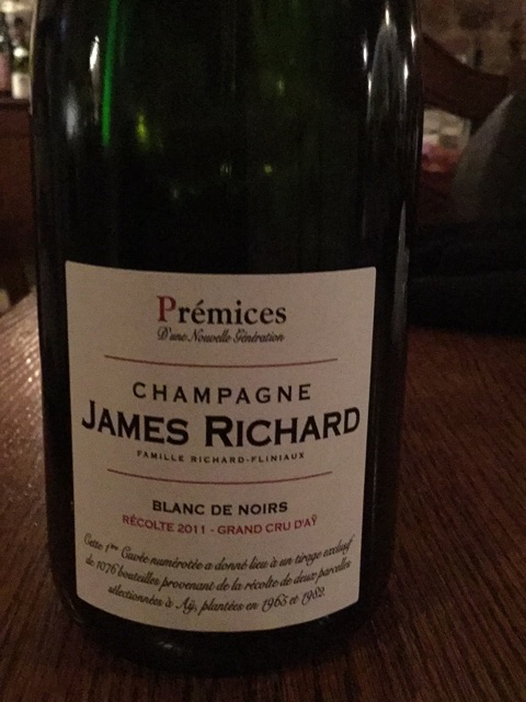 James Richard Champagne Premices Blanc de Noirs Grand Cru d'Ay