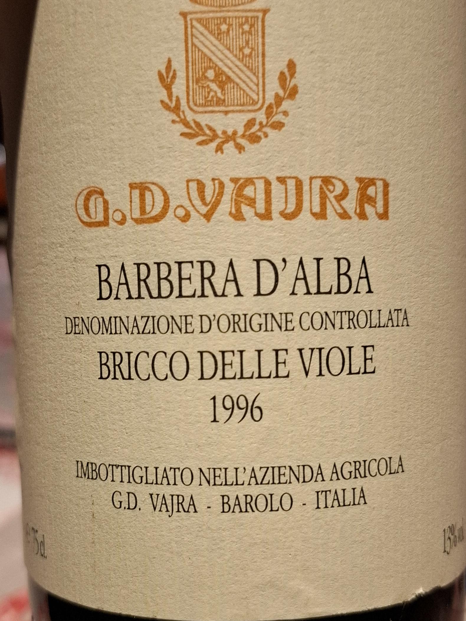 Barbera d'Alba Bricco delle Viole