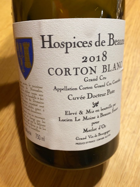 Hospices de Beaune Corton Blanc Grand Cru Docteur Peste | Vivino
