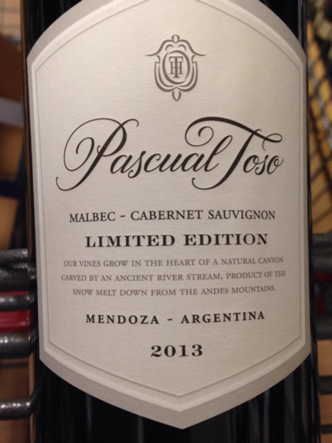 ブランデー Pascual Toso 2017 2017 Pascual Toso Malbec - Cabernet Sauvignon Limited