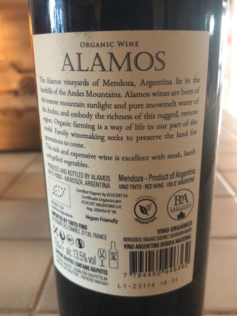 Organic Cabernet Sauvignon