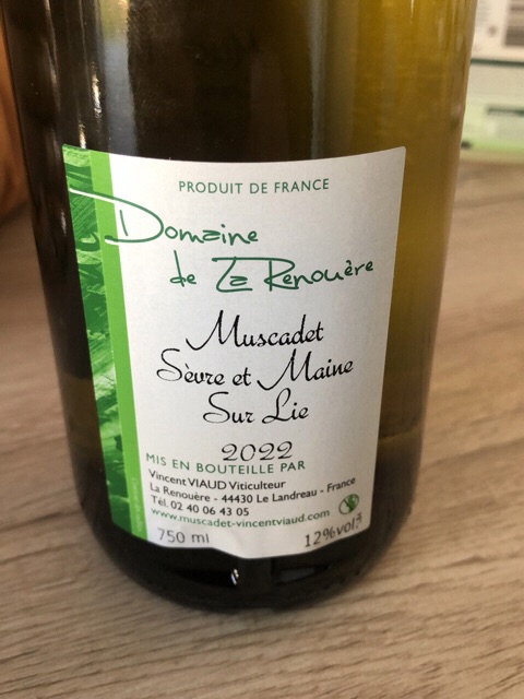 Vincent Viaud Domaine de La Renouère Muscadet-sèvre et Maine Sur
