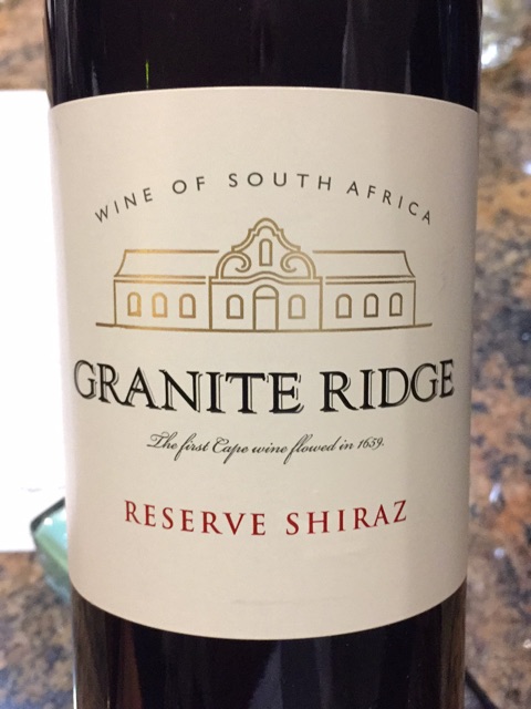 Granite Ridge Code Name Granite Ridge Syrah