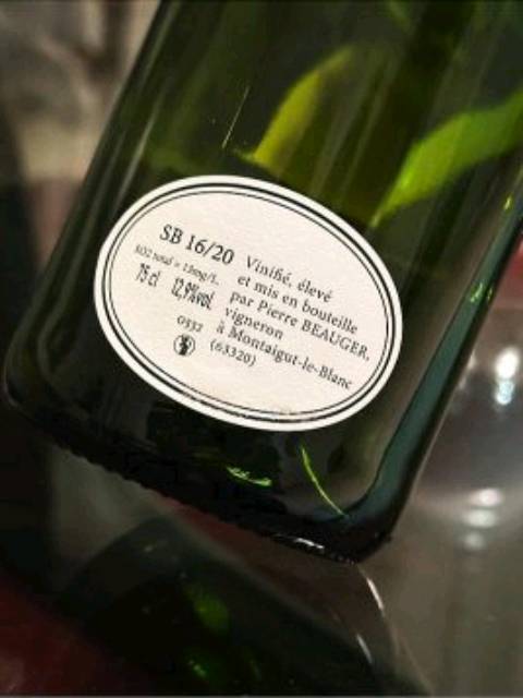 Domaine Pierre Beauger SB 16/20 | Vivino 日本語