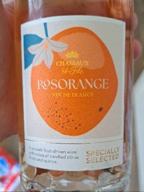 Chassaux Specially Selected Rosorange Rosé | Vivino English