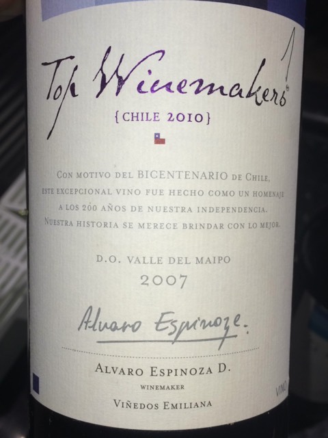 Top Winemaker's Alvaro Espinoza D.